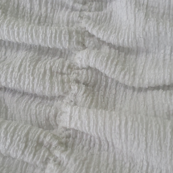 House of Harlow 1960 Ruched Crop Top Cream White Size M Boho Fairycore - Picture 12 of 13